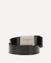Givenchy Reversible Leather Belt In Black
