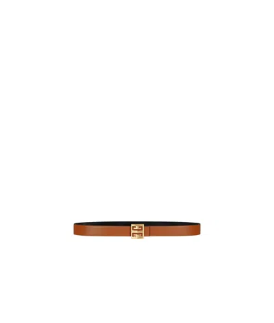 Givenchy Reversible Leather Belt In Brown