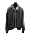 Givenchy Reversible Leather Bomber Jacket In Black
