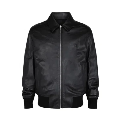 Pre-owned Givenchy Reversible Leather Bomber Jacket 'black' | Men's Size 46