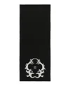 Givenchy Reversible Logo Wool Scarf In Black