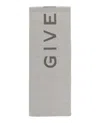 Givenchy Reversible Logo Wool Scarf In Gray