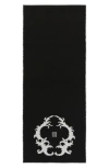 Givenchy Reversible Logo Wool Scarf In Black