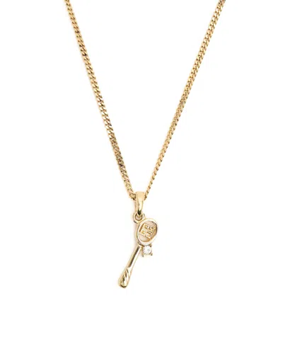 Pre-owned Givenchy Rhienstone Necklace In Gold