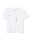 Givenchy Rhinestone-embellished Cotton T-shirt In Weiss