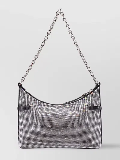Givenchy Rhinestone-embellished Shoulder Bag With Buckle And Chain