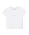 Givenchy Rhinestone-logo Cotton T-shirt In White