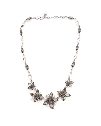 Givenchy Rhinestone Necklace In Metallic