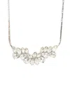 Givenchy Rhinestone Necklace In Silver
