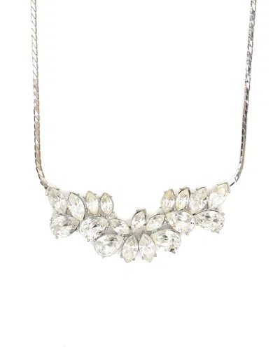 Givenchy Rhinestone Necklace In Silver