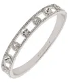 Givenchy Rhodium Crystal Stone Silver-tone Pear Bangle Bracelet In Metallic