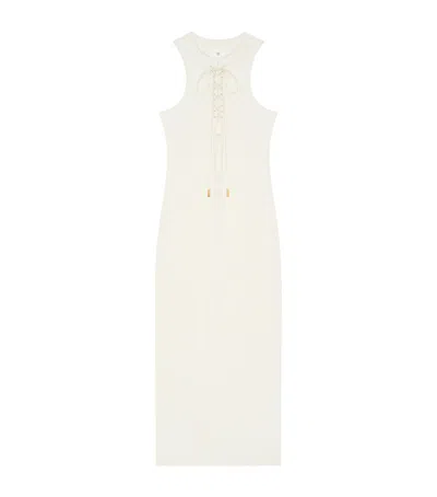 Givenchy Tank Dress In Cotton With Laces In Brown