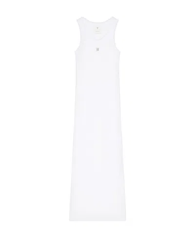 Givenchy Rib Round-necked Dress In White