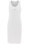 Givenchy Tank Dress In Cotton With 4g Detail In White