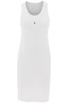 Givenchy Tank Dress In Cotton With 4g Detail In White