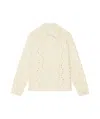 Givenchy Ribbed Collar Knit Sweater In White
