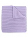 Givenchy Ribbed Cotton Scarf In Purple