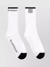 Givenchy Ribbed Cotton Socks With Contrast Toe And Heel In White