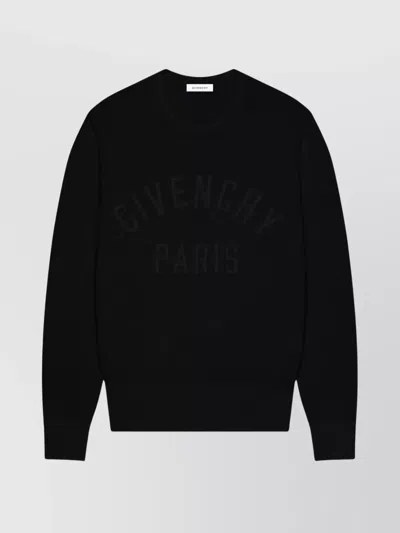 GIVENCHY RIBBED CREW NECK SWEATER