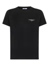 Givenchy Black Cotton Jersey Crewneck T-shirt In Multi