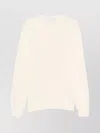 Givenchy Relaxed Fit Beige Sweater With Embossed Logo In Neutral