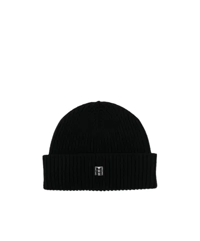 Givenchy Ribbed-knit Beanie Hat In Black