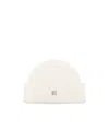 Givenchy Ribbed-knit Beanie Hat In White