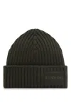 Givenchy Ribbed Knit Hat In Gray