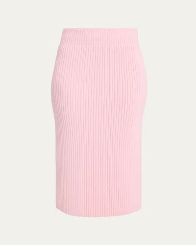 GIVENCHY RIBBED KNIT MIDI SKIRT