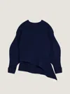 Givenchy Asymmetric Sweater In Wool And Cashmere In Blue