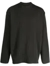 Givenchy Oversize Wool Crew Neck Sweatshirt In Green