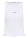 Givenchy Slim Tank Top With Logo Print In White