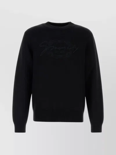 GIVENCHY WOOL RIBBED CREW NECK SWEATER