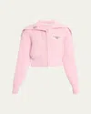 Givenchy Ribbed Oversized Collar Cardigan In Pink