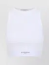 Givenchy Cropped Tank Top In Cotton With Band Clothing In White