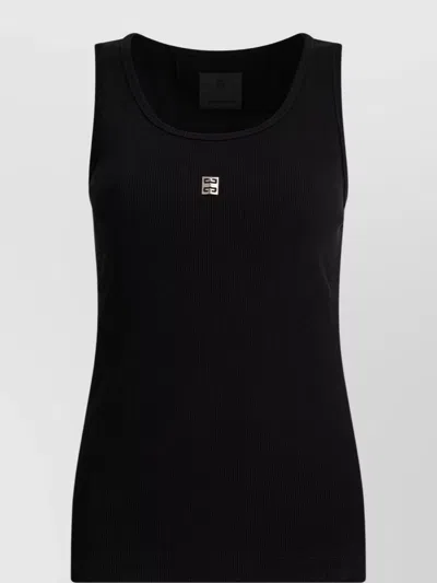 Givenchy 4g-motif Ribbed Mini Dress In Black