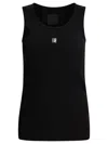Givenchy Ribbed Tank Top In Black