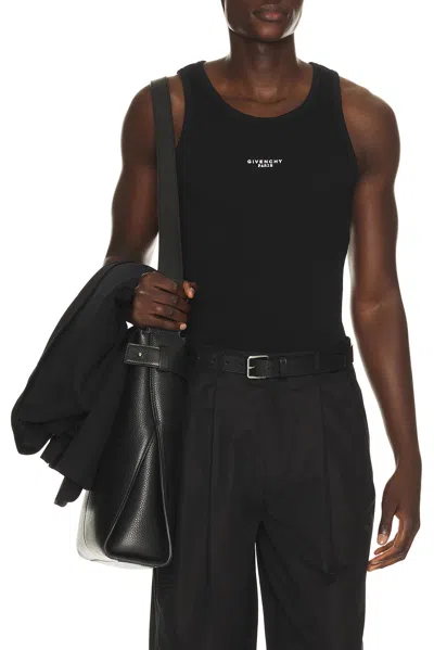 Givenchy Ribbed Tank Top In Black