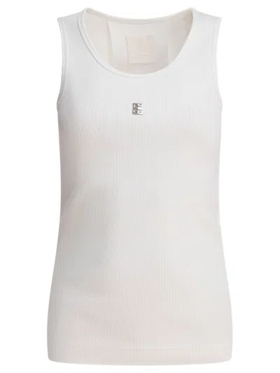 Givenchy Ribbed Tank Top In White