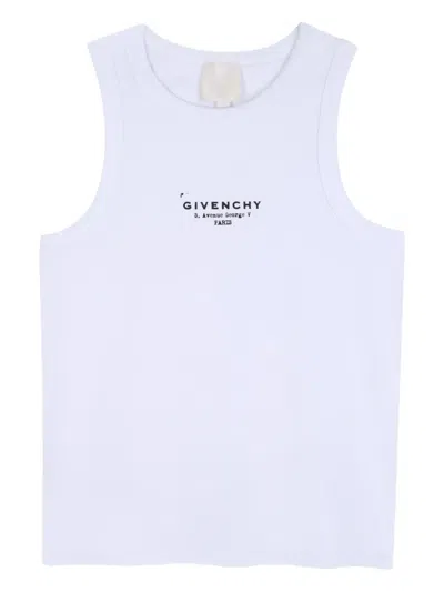 Givenchy Kids' Ribbed Tank Top In White