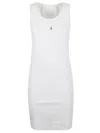 Givenchy Tank Dress In Cotton With 4g Detail In White