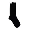 Givenchy Ribbed-trim Ankle-length Socks In Black