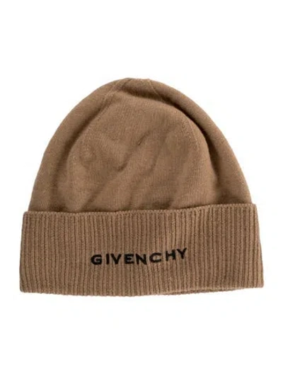 Pre-owned Givenchy Ribbed Winter Beanie In Neutral