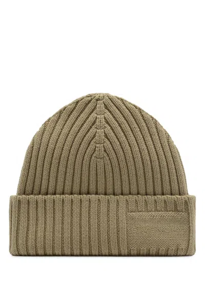 Givenchy Ribbed Wool Beanie In Gray