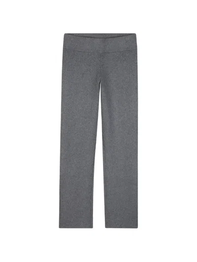 Givenchy Kids' Ribbed-knit Trousers In Gray