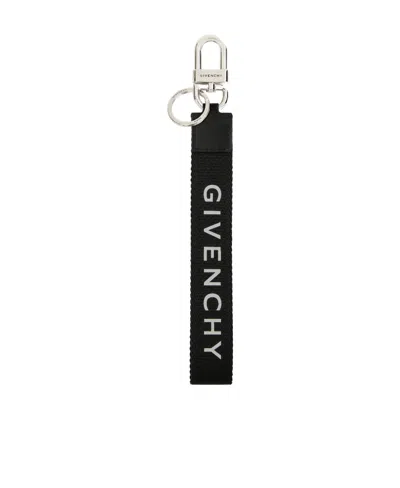 Givenchy Ribbon Key Chain In Black