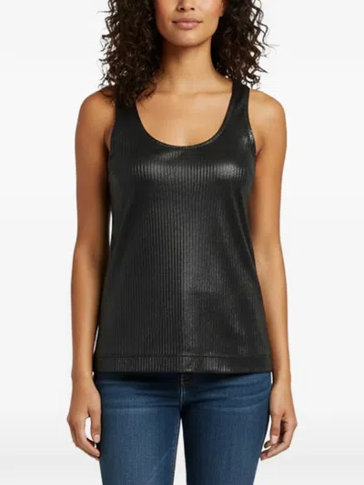 Pre-owned Givenchy Rib-knit Scoop Neck Tank Top In Black
