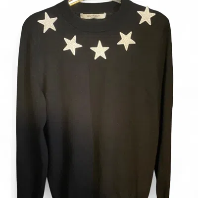 Pre-owned Givenchy Ricardo Tisci  Star Sweater In Black