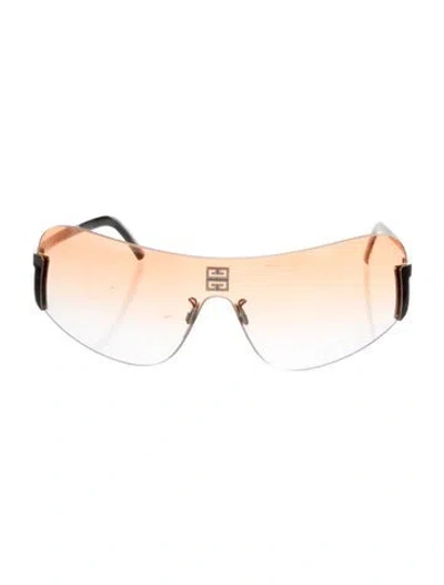 Pre-owned Givenchy Rimless Shield Sunglasses
