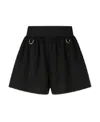 Givenchy Ring-detail Wool Shorts In Black